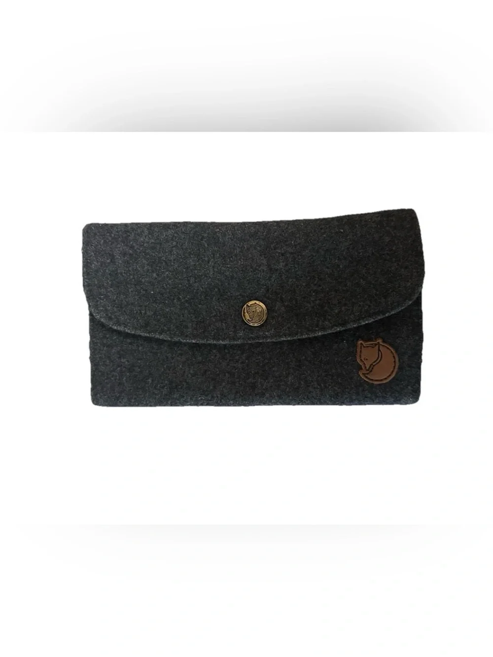 Fjällräven Norrvåge Travel Wallet Wool Fabric, Gray Fjallraven Norravge 4x7.5 in